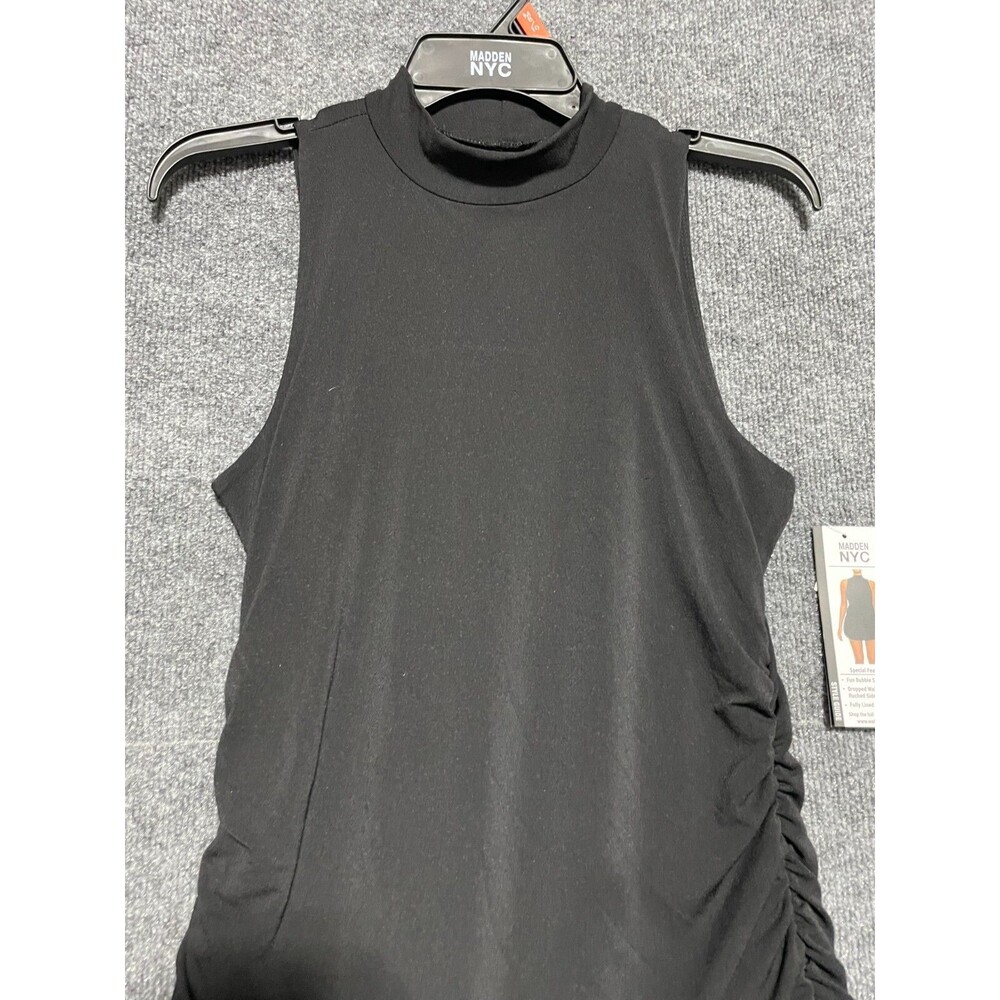 Madden NYC Dress Women's Size M Black Bubble Skirt New - Picture 2 of 10